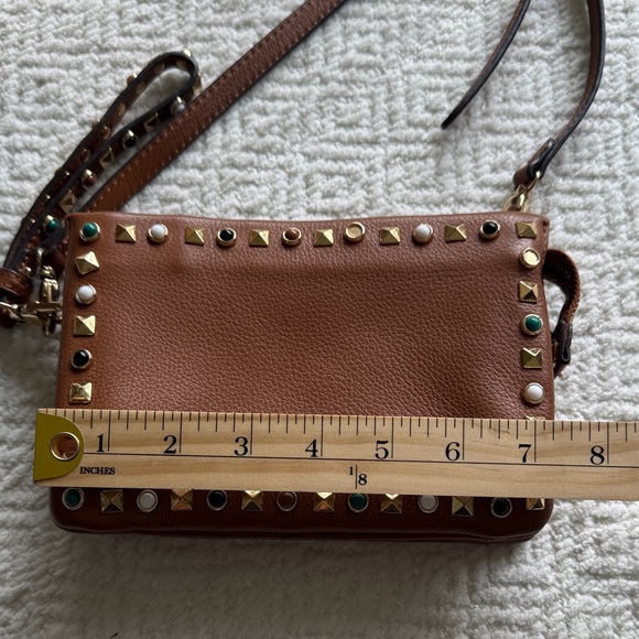 Vince Camuto Brown Studded Crossbody Bag - Picture 3 of 13